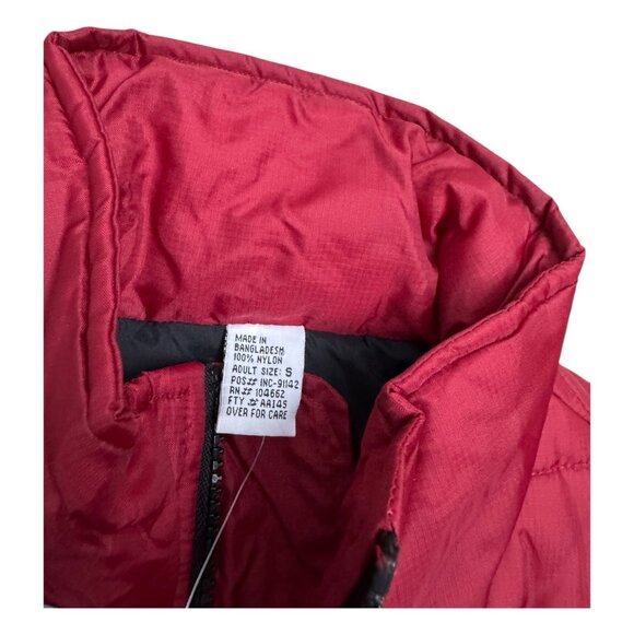 MARLBORO NWT Cigarettes Vintage Red Winter Puffer Parka Vest Mens Small - Picture 5 of 6